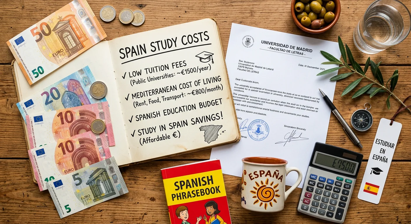 Cuánto cuesta estudiar en España: Presupuesto completo 2026